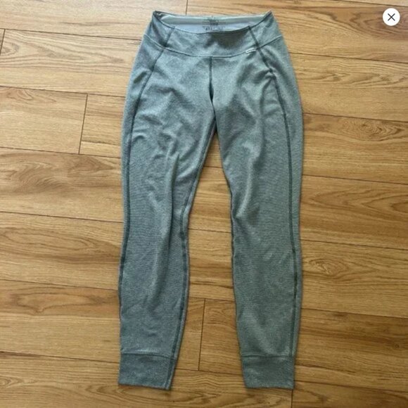 🔘 Patagonia Capilene 3 Baselayer Leggings Womens S Gray Polartec Warm Stretch - Picture 1 of 3